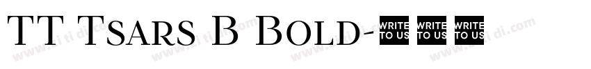 TT Tsars B Bold字体转换